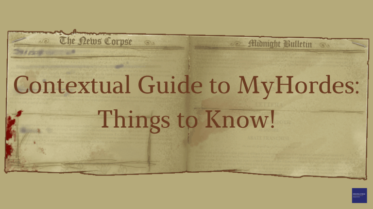 Contextual guide to MyHordes