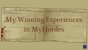 My Winning Experiences in MyHordes