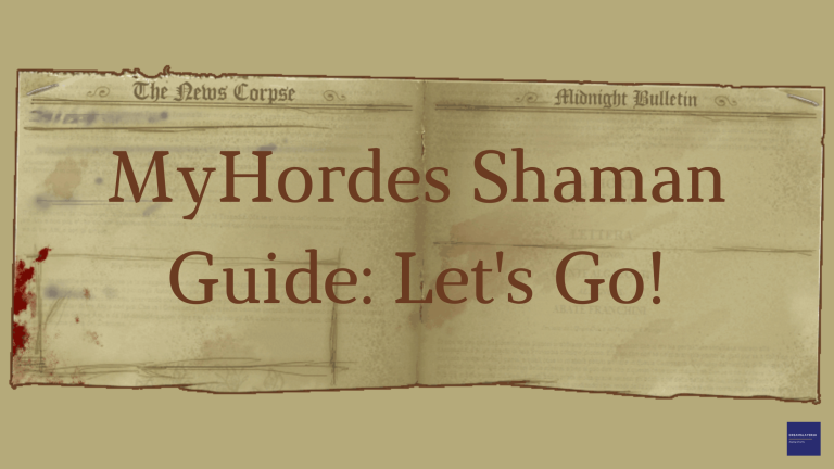 MyHordes Shaman guide