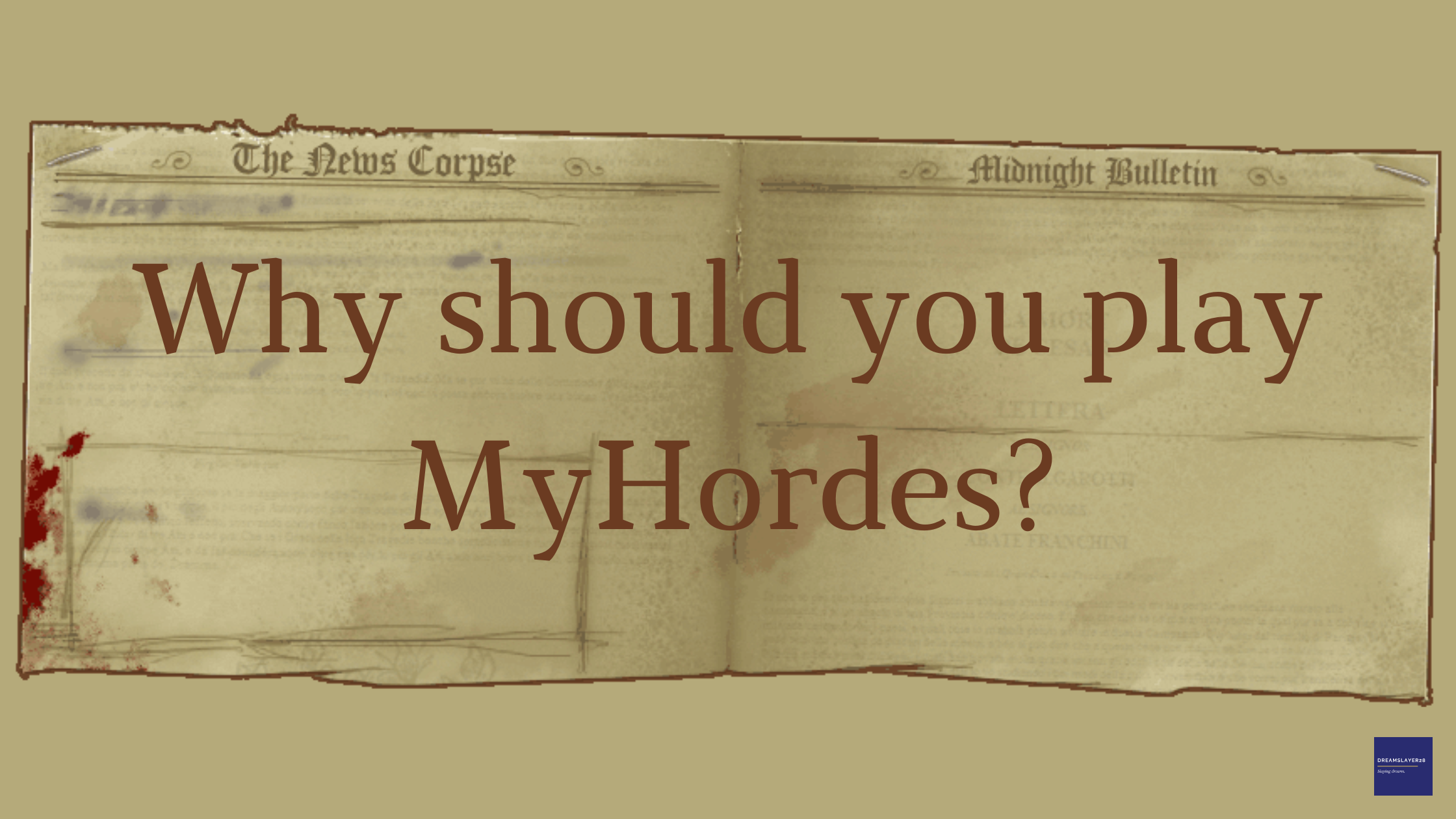 why should you play myhordes